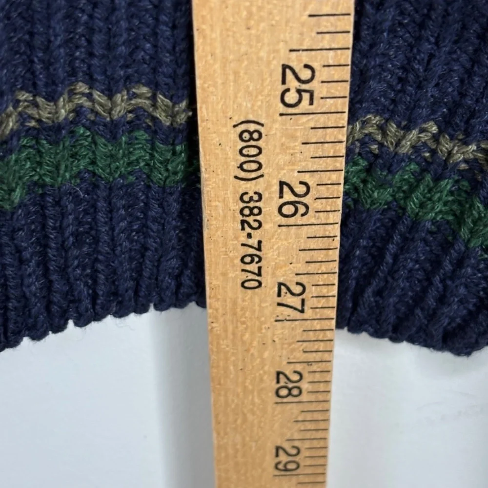 VTG 90s Joseph Abboud Silk Linen Sweater L Hand Knit Made in Scotland Geometric - Picture 6 of 9